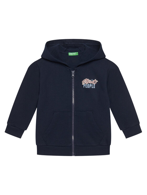 United Colors Of Benetton Суитшърт 3J68G503Y Тъмносин Relaxed Fit цвят на ниска цена