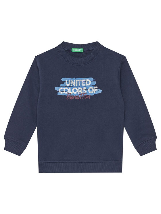 United Colors Of Benetton Суитшърт 3J70G10JY Тъмносин Regular Fit цвят на ниска цена