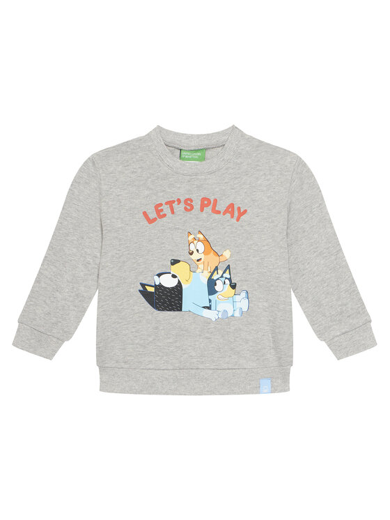 United Colors Of Benetton Суитшърт 3J70G10KF Сив Regular Fit цвят на ниска цена