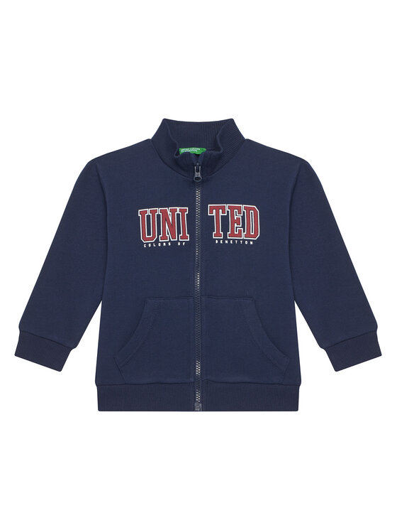 United Colors Of Benetton Суитшърт 3J70G5033 Тъмносин Regular Fit цвят на ниска цена