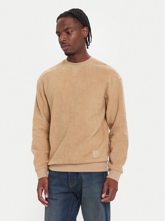 United Colors Of Benetton Суитшърт 3NMEU109T Бежов Regular Fit цвят на ниска цена