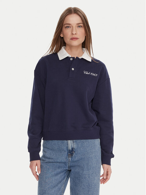 United Colors Of Benetton Суитшърт 3WNWD3011 Тъмносин Regular Fit цвят на ниска цена