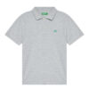United Colors Of Benetton Тениска с яка и копчета 3089C300Q Сив Regular Fit цвят на ниска цена