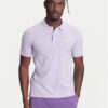 United Colors Of Benetton Тениска с яка и копчета 3WG9U301Z Виолетов Slim Fit цвят на ниска цена