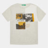 United Colors Of Benetton Тишърт 3I1XC10HN Сив Oversize цвят на ниска цена