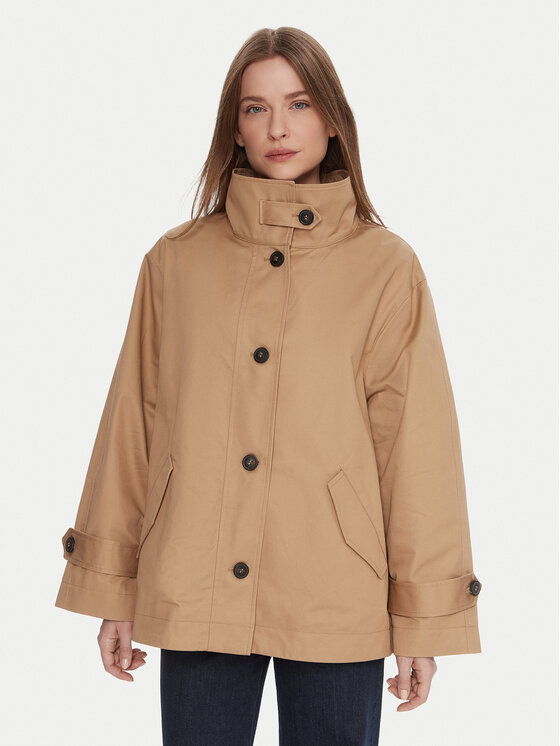 United Colors Of Benetton Тренч 2QJYDN07Y Бежов Regular Fit цвят на ниска цена