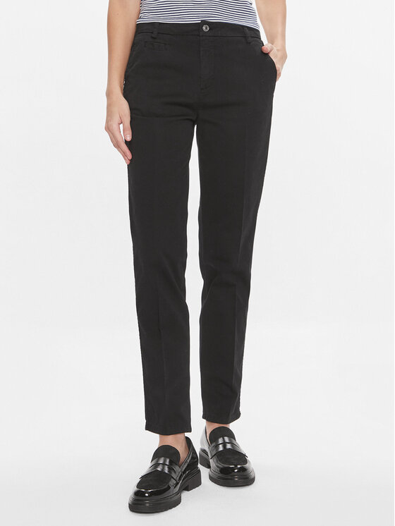 United Colors Of Benetton Чино панталони 4GD7DF061 Черен Regular Fit цвят на ниска цена