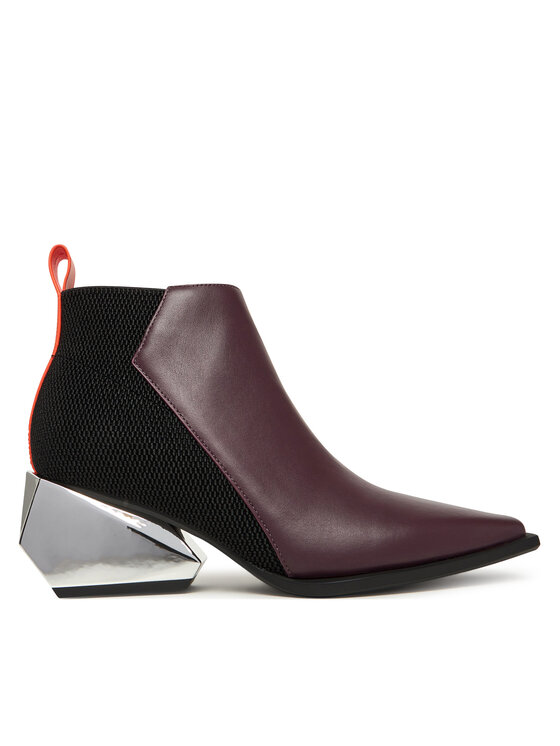 United Nude Боти Ricky Mid 1095092316 Бордо цвят на ниска цена