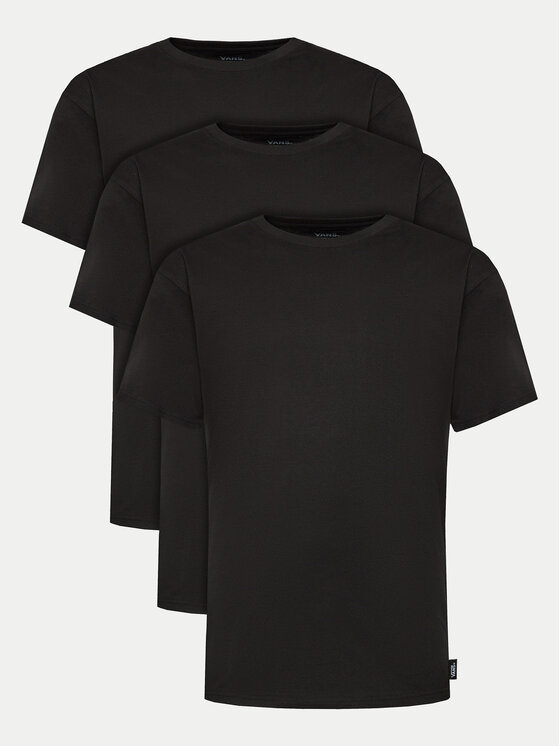 Vans Комплект тениски VN000KHD Черен Regular Fit цвят на ниска цена