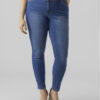 Vero Moda Curve Дънки Fanya 10287061 Син Slim Fit цвят на ниска цена