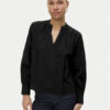 Vero Moda Блуза Fanni 10336937 Черен Loose Fit цвят на ниска цена
