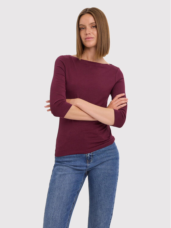 Vero Moda Блуза Panda 10274133 Бордо Regular Fit цвят на ниска цена