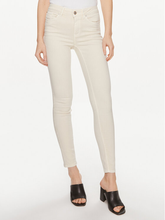 Vero Moda Дънки Flash 10307571 Екрю Skinny Fit цвят на ниска цена