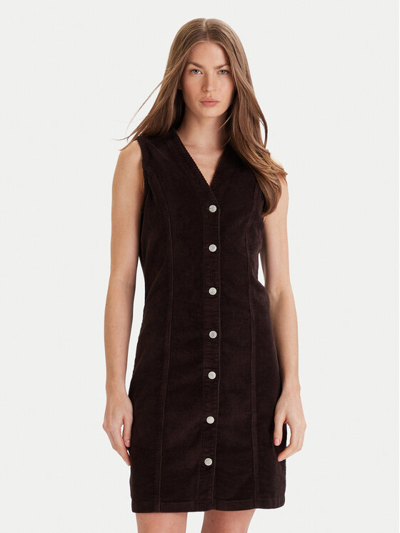 Vero Moda Ежедневна рокля Eden 10333959 Кафяв Regular Fit цвят на ниска цена