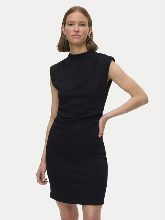 Vero Moda Ежедневна рокля Nelli 10335685 Черен Slim Fit цвят на ниска цена