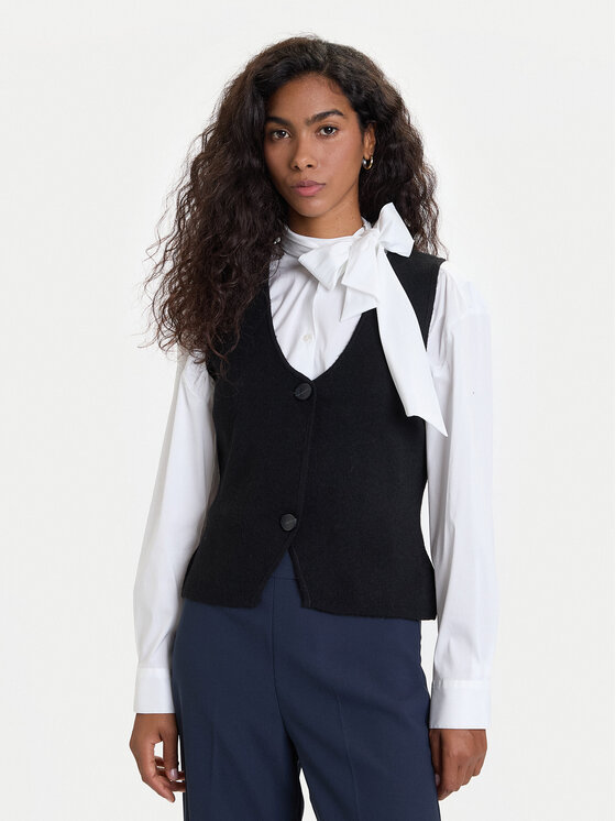 Vero Moda Елек Brisa 10334682 Черен Regular Fit цвят на ниска цена