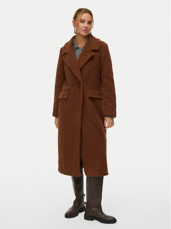 Vero Moda Кожух Teresa 10333681 Кафяв Regular Fit цвят на ниска цена