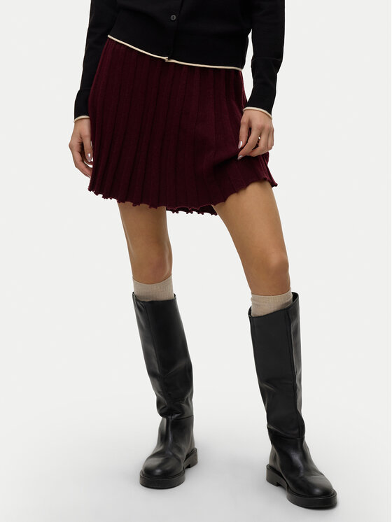 Vero Moda Плисирана пола Marina 10331534 Виолетов Regular Fit цвят на ниска цена