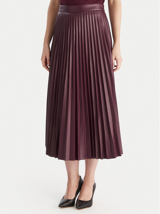 Vero Moda Пола от имитация на кожа Bella Holly 10319036 Виолетов Regular Fit цвят на ниска цена