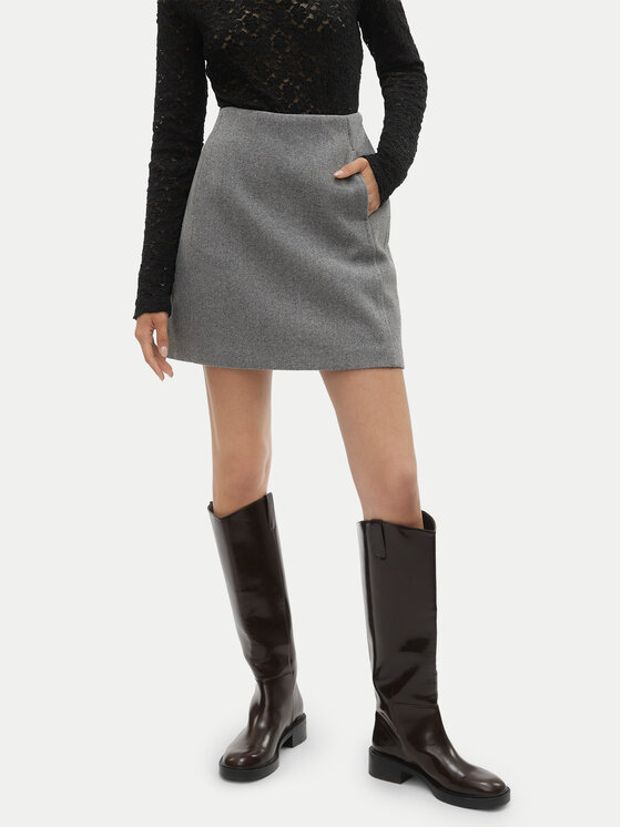 Vero Moda Пола тип молив Fortuneallison 10253954 Сив Slim Fit цвят на ниска цена