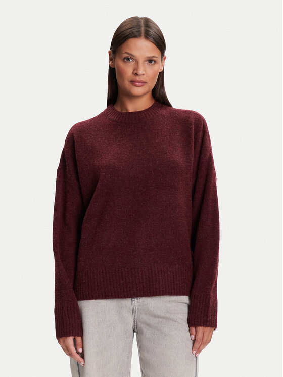 Vero Moda Пуловер Boom 10320463 Бордо Loose Fit цвят на ниска цена