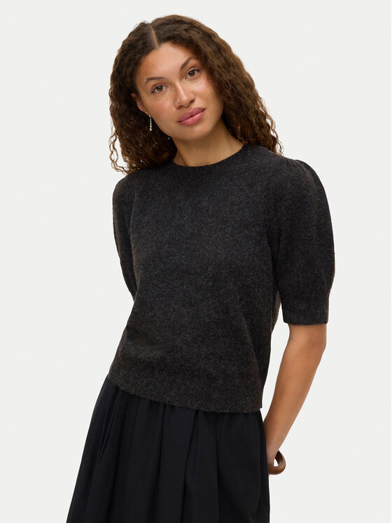 Vero Moda Пуловер Doffy 10278313 Кафяв Regular Fit цвят на ниска цена