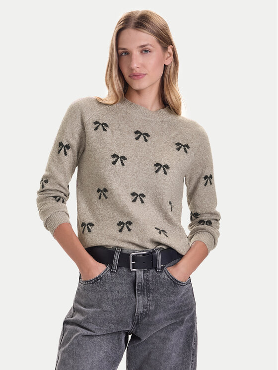 Vero Moda Пуловер Doffy 10330790 Бежов Regular Fit цвят на ниска цена