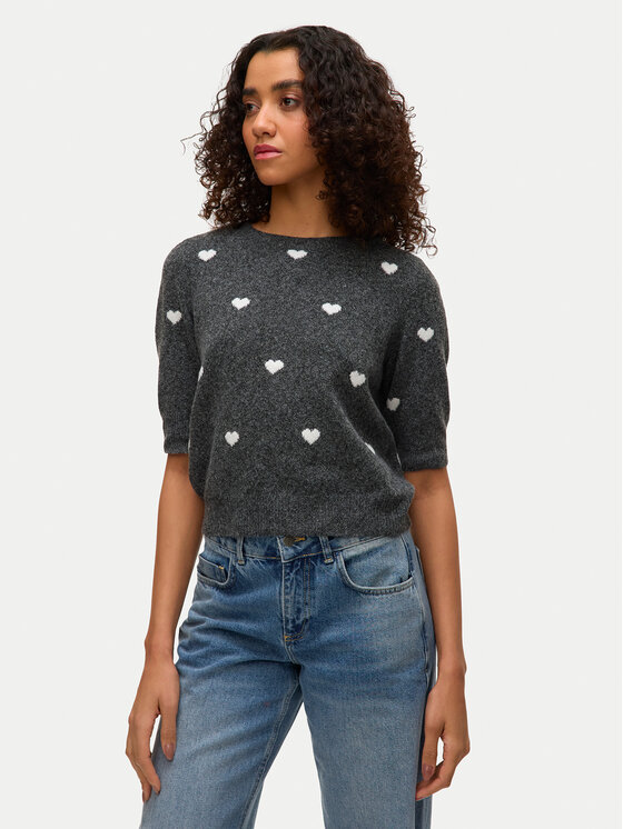 Vero Moda Пуловер Doffy 10330793 Сив Regular Fit цвят на ниска цена