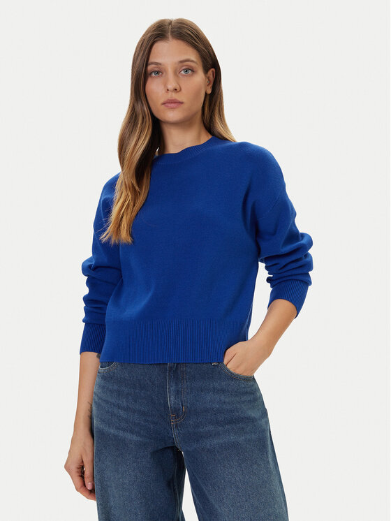 Vero Moda Пуловер Gold Art 10332206 Син Regular Fit цвят на ниска цена