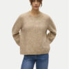 Vero Moda Пуловер Ingrid 10331365 Бежов Regular Fit цвят на ниска цена