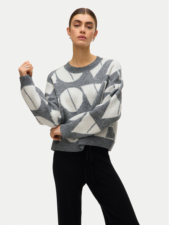 Vero Moda Пуловер Love 10331432 Сив Regular Fit цвят на ниска цена
