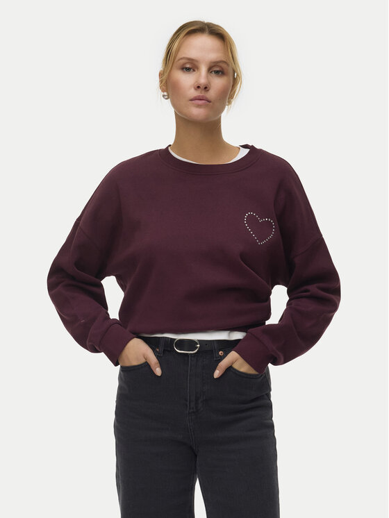 Vero Moda Суитшърт Lotte 10333544 Виолетов Regular Fit цвят на ниска цена