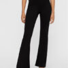 Vero Moda Текстилни панталони Kamma 10209858 Черен Flared Fit цвят на ниска цена