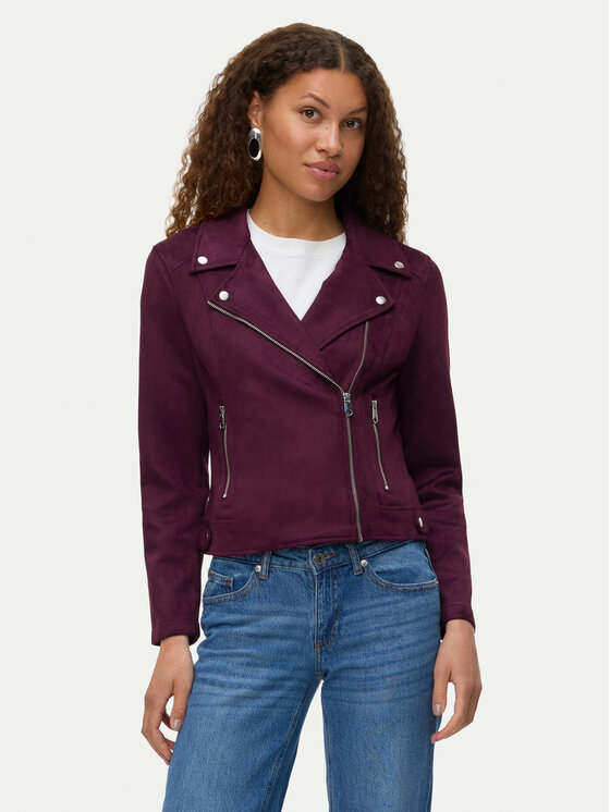 Vero Moda Яке от имитация на кожа Jose 10300938 Виолетов Regular Fit цвят на ниска цена