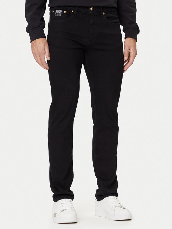 Versace Jeans Couture Дънки 79GAB5S0 CDW00 Черен Slim Fit цвят на ниска цена