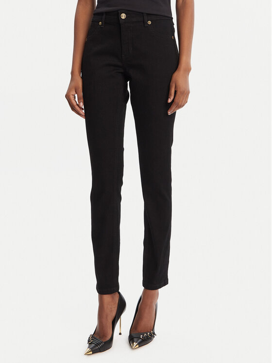 Versace Jeans Couture Дънки 79HAB5J1 CDW00 Черен Tapered Fit цвят на ниска цена