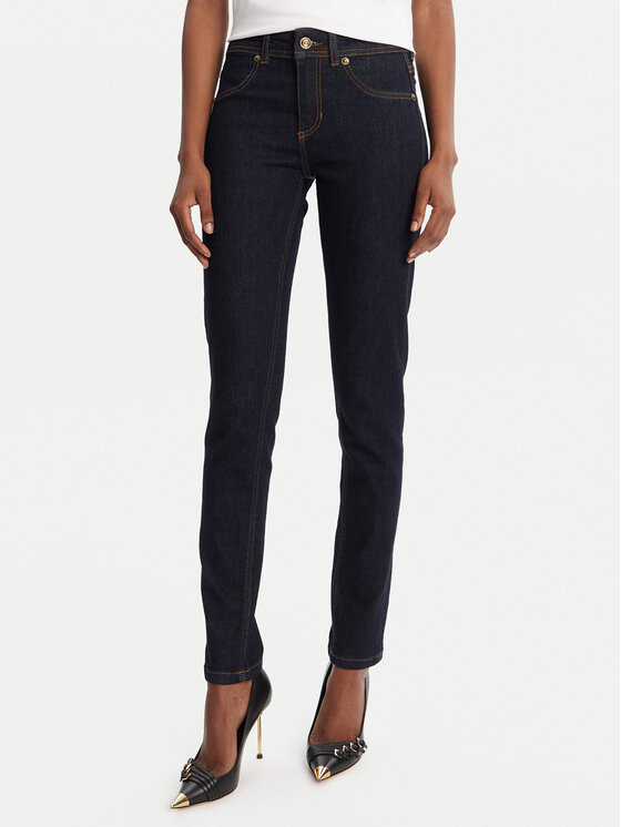 Versace Jeans Couture Дънки 79HAB5J1 CDW02 Тъмносин Tapered Fit цвят на ниска цена