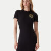 Versace Jeans Couture Ежедневна рокля 79HAOT00 CJ03T Черен Slim Fit цвят на ниска цена