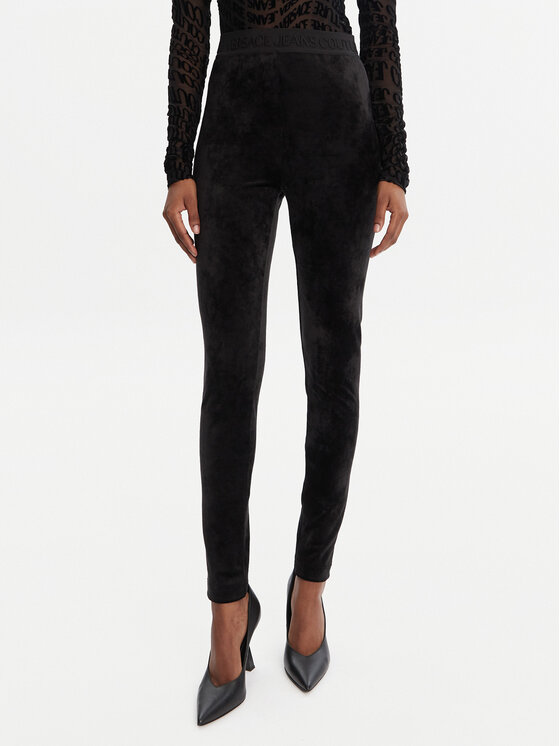 Versace Jeans Couture Клин 79HAC101 J0241 Черен Slim Fit цвят на ниска цена