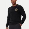 Versace Jeans Couture Пуловер 79GAFM00 CMH81 Черен Regular Fit цвят на ниска цена