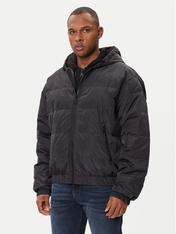 Versace Jeans Couture Пухено яке 79GAUD17 CQ22D Черен Regular Fit цвят на ниска цена