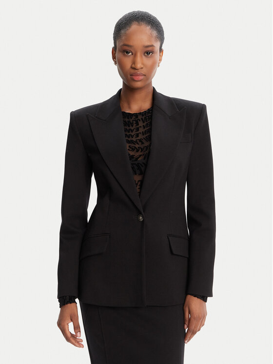 Versace Jeans Couture Сако 79HAQ702 J0092 Черен Slim Fit цвят на ниска цена