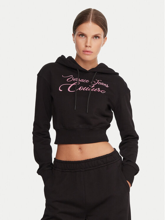 Versace Jeans Couture Суитшърт 79HAIT05 CF01T Черен Regular Fit цвят на ниска цена