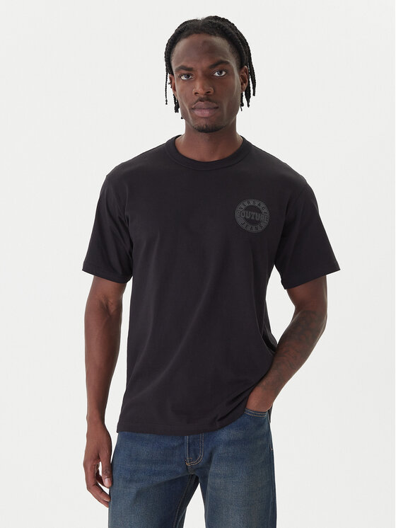 Versace Jeans Couture Тишърт 79GAHT06 CJ00T Черен Regular Fit цвят на ниска цена