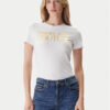 Versace Jeans Couture Тишърт 79HAHT02 CJ03T Бял Regular Fit цвят на ниска цена