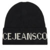 Versace Jeans Couture Шапка Big Beanie 79YAZK40 Черен цвят на ниска цена