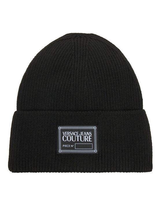 Versace Jeans Couture Шапка Big Beanie 79YAZK50 Черен цвят на ниска цена