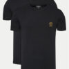 Versace Комплект тениски AU10193 Черен Slim Fit цвят на ниска цена