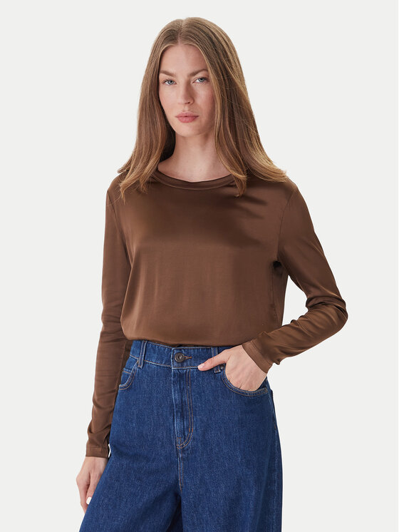 ViCOLO Блуза TF0244 Кафяв Regular Fit цвят на ниска цена