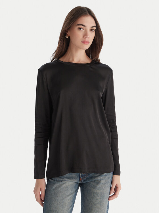 ViCOLO Блуза TF0244 Черен Regular Fit цвят на ниска цена